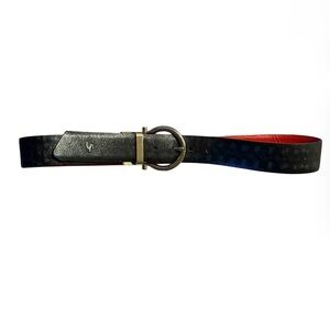 Velez Black and Red multi wear Leather Belt
